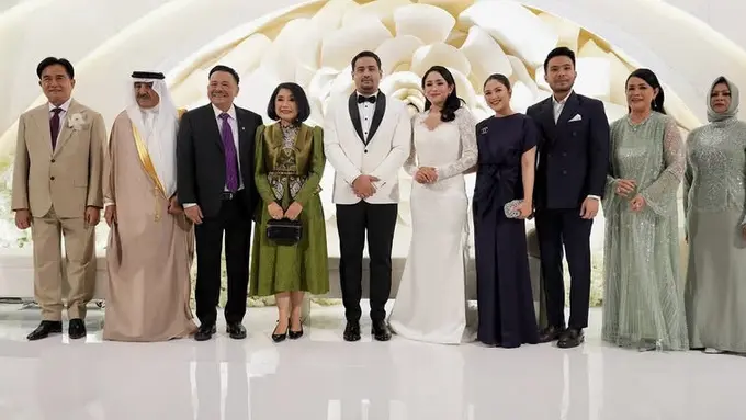 Jessica Mila saat Hadir Kondangan Anak Menteri Yusril Ihza Mahendra Bersama Mertua