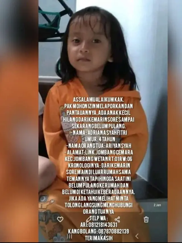 Penculikan Anak Di Kota Cilegon, Banten. (Medsos).