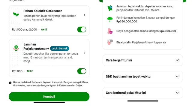 Gojek hadirkan sederetan fitur keamanan untuk memastikan perjalanan bersama Gojek dan Goride tetap aman