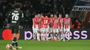 PSV Eindhoven sukses mengalahkan Liverpool dengan skor 3-2. (NICOLAS TUCAT/AFP)