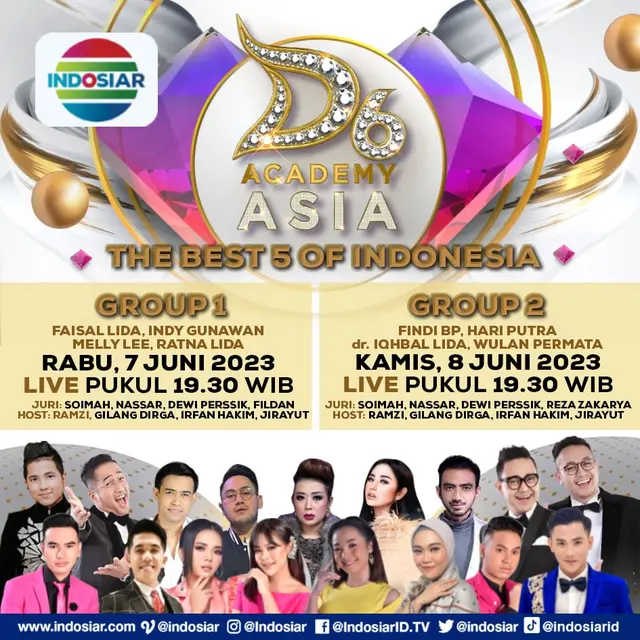 Dangdut Academy Asia 6 tayang mulai 7 Juni 2023 pukul 19.30 WIB di Indosiar (foto dok. Indosiar)