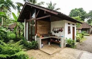 10 Inspirasi Rumah Kecil di Desa dengan Dapur Semi Terbuka Alami, Murah dan Menyatu Alam