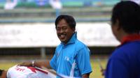 Pelatih Pra PON Jateng, Firmandoyo mengalami kecelakaan.