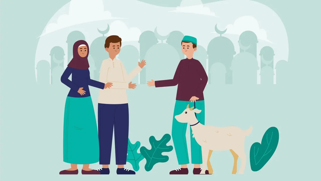 Ilustrasi Iduladha, Idul Adha, kurban, hewan kurban
