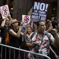 Aksi Protes di Kota New York mengutuk demonstrasi berdarah di Charlottesville, Virginia (AP)