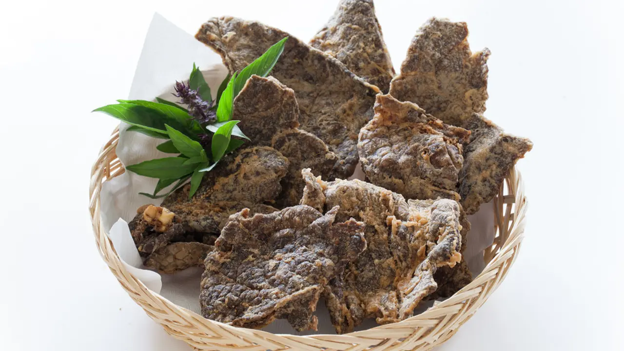 paru goreng kering padang