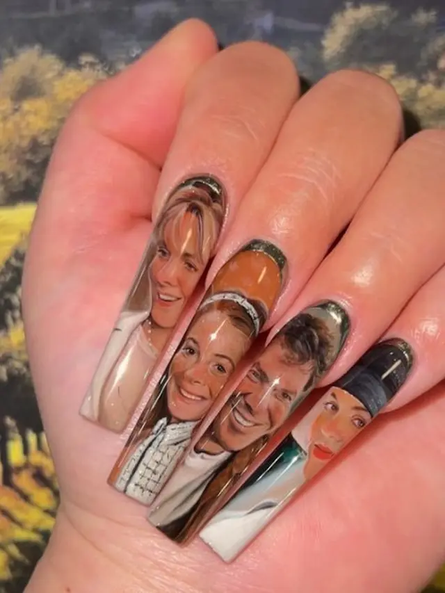 7 Potret Nail Art dengan Gambar Artis dan Tokoh Terkenal Ini Detailnya Mengagumkan