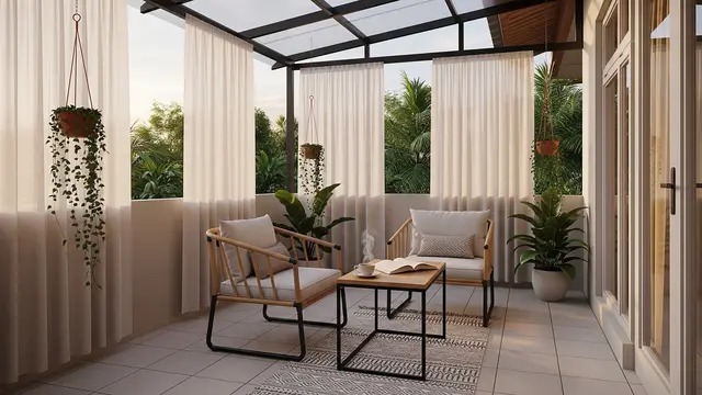 Desain Teras Kecil Tapi Modern