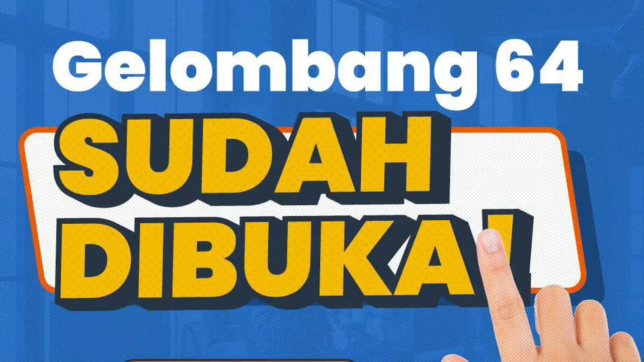 Pendaftaran Kartu Prakerja Gelombang 64 resmi dibuka pada Jumat (8/3/2024).
