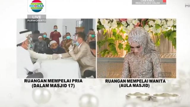 Pernikahan Reza DA dan Valda. (Tangkapan Layar Vidio)