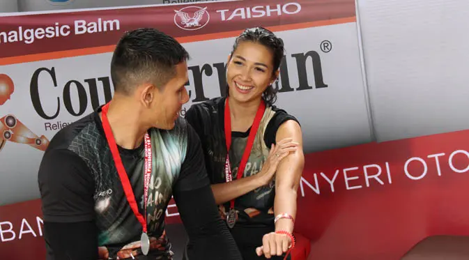 Andrea Dian dan Ganindra Bimo di Counterpain Recovery Lounge.
