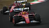 Lewis Hamilton dan Charles Leclerc dari Ferrari didiskualifikasi dari GP China 2025 karena pelanggaran teknis terpisah. (Bola.com/formula1.com)