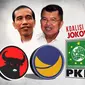 Ilustrasi Koalisi Partai Jokowi-JK (Liputan6.com/Andri Wiranuari)