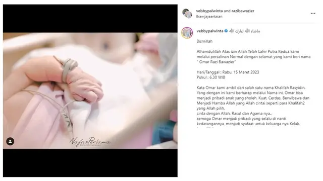 Vebby Palwinta Melahirkan Anak Kedua, Ini 8 Potret Perjalanan Kehamilannya