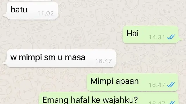 6 Chat Cerita Tentang Mimpi ke Pacar Ini Bikin Tepuk Jidat