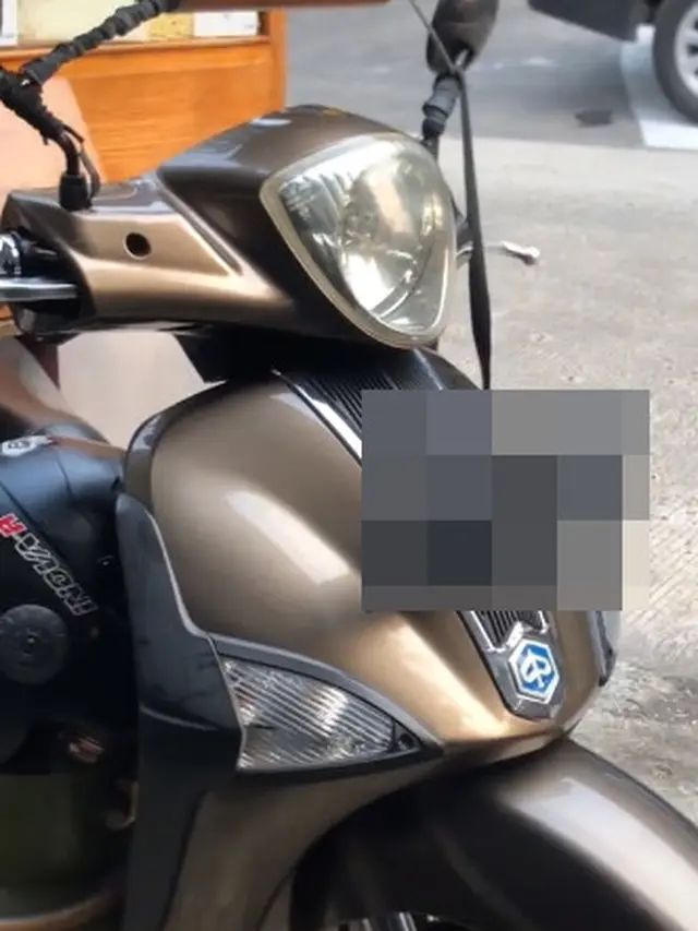 Penjual bakso tunggangi Piaggio Liberty (TikTok/@arsadndr)