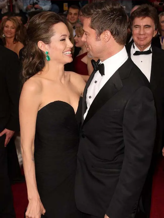 Angelina Jolie dan Brad Pitt. (AFP/Jason Merritt)