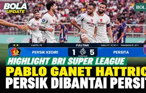 Highlight Persik Kediri vs Persita 1-5: Pablo Ganet Hattrick, Pendekar Cisadane Pesta Gol di Brawijaya
