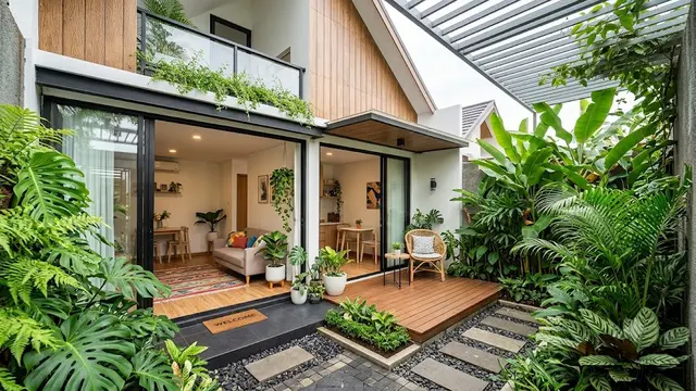 Desain Rumah Mungil 5x9 yang Terasa Luas untuk Keluarga Baru