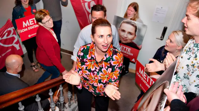 Mette Frederiksen, digadang-gadang sebagai Perdana Menteri termuda di Denmark. (AFP)