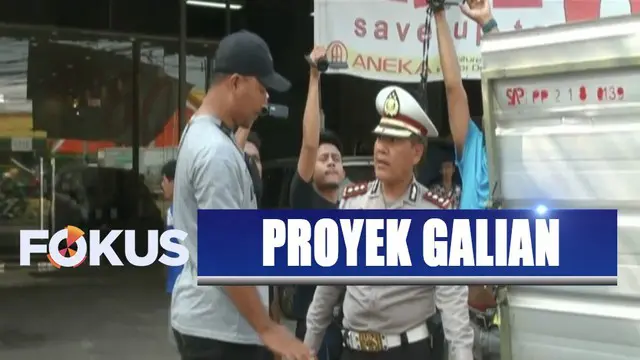 Bikin Macet Otista 3 Km, Polisi Pertanyakan Izin Proyek Galian Utilitas