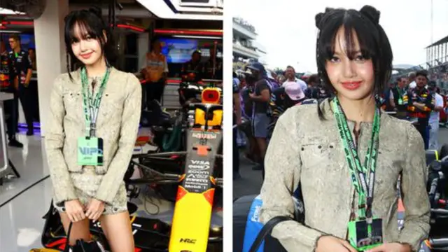 Tas model helm Lisa Blackpink yang unik. [@lalalalisa_m]