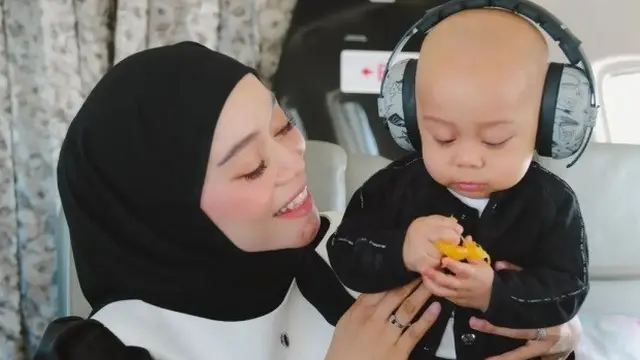 Baby Leslar, anak Lesti kejora dan Rizky Billar (Instagram//@lestykejora/@ayah_kejora)