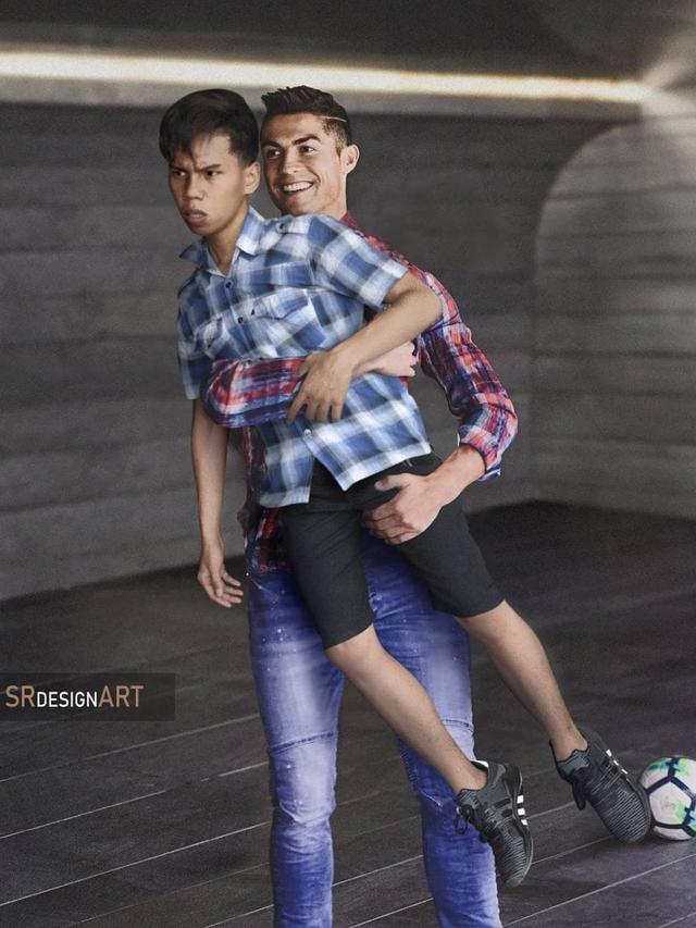 Bak Sahabat Dekat, 6 Editan Foto Bareng Cristiano Ronaldo Ini Kocak