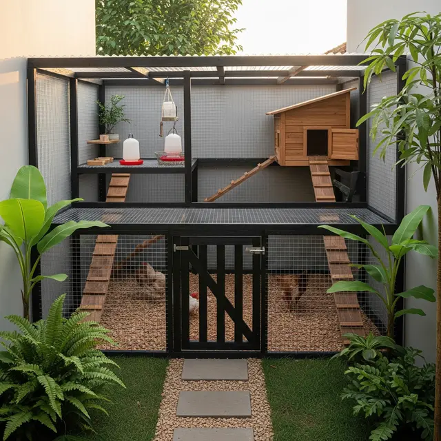 9 Desain Kandang Ayam Umbaran di Rumah