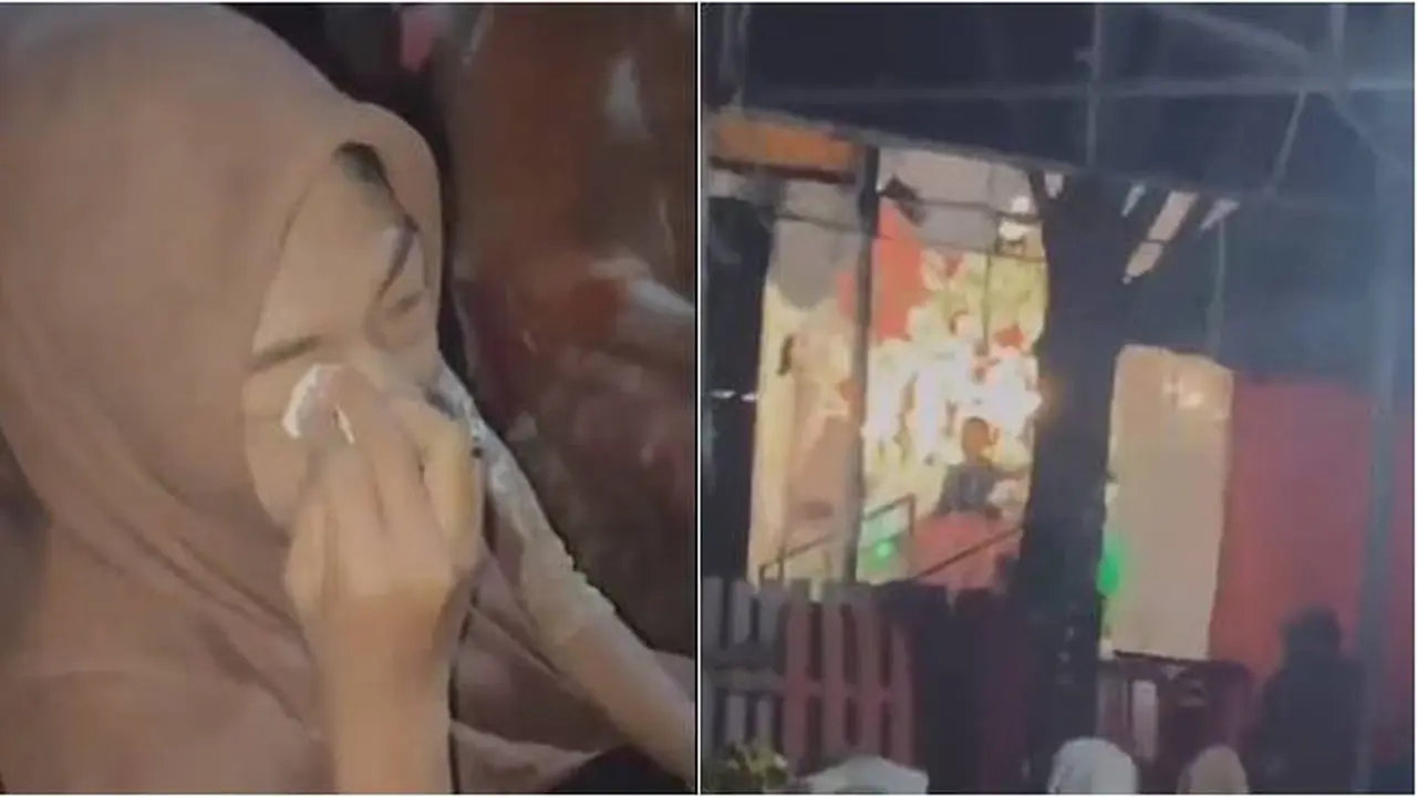 Seorang Wanita Tangisi Pernikahan Mantan Sampai Matanya Bengkak Ini Viral