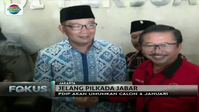 Ridwan Kamil Minta Restu PDIP untuk Maju di Pilgub Jawa Barat