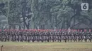 Anggota Komando Pasukan Khusus (Kopassus) mengikuti upacara penyerahan tongkat komando Komandan Jenderal (Danjen) Kopassus di Mako Kopassus, Cijantung, Jakarta, Kamis (10/9/2020). (merdeka.com/Iqbal S. Nugroho)