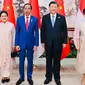 Dalam pertemuan bilateral dengan Xi Jinping, Jokowi menekankan sejumlah kerja sama antara Indonesia dan China. Beberapa kerja sama yang dibahas kedua kepala negara antara lain meliputi penguatan perdagangan, investasi, kesehatan, pembangunan Ibu Kota Nusantara (IKN), hingga riset serta teknologi. (Laily Rachev/Indonesian Presidential Palace via AP)