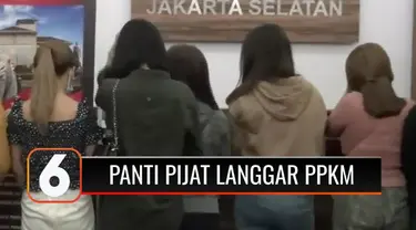 Nekat beroperasi di masa PPKM Darurat, sebuah panti pijat di kawasan Gandaria, Jakarta Selatan, digerebek petugas Reskrim Polres Metro Jakarta Selatan, Senin malam (05/7). Sebanyak 15 wanita terapis dan seorang pengelola diamankan.