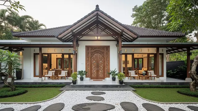Inspirasi Rumah Kecil dengan Teras Keliling ala Rumah Jawa