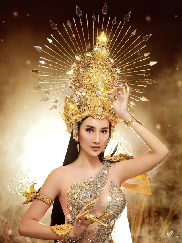 6 Pesona Bella Aprilia Pakai Kostum Nasional untuk Miss Intercontinental 2020, Menawan