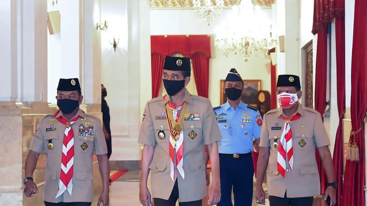 Presiden Jokowi Hadiri Perayaan HUT Pramuka ke-57