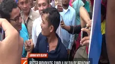 Sandi juga berjanji akan menyampaikan dukungan dari pedagang bernama Drijon Sihotang tersebut kepada Presiden Joko Widodo atau Jokowi.