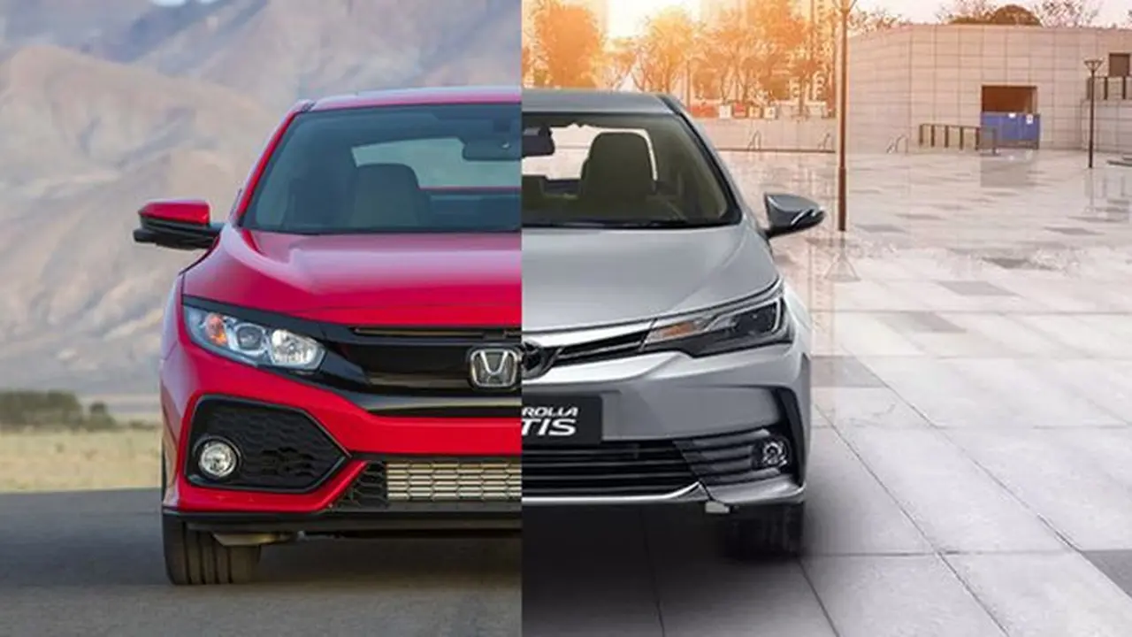 Honda Civic atau Toyota Corolla