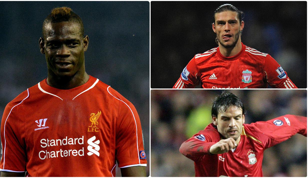 Liverpool memiliki sejumlah pemain bintang yang mampu menunjukan performa luar biasa ketika bersama The Reds. Namun ada beberapa pemain bintang justru gagal tampil bersinar di Liverpool. Berikut pemain yang gagal bersinar saat berseragam Liverpool. (kolase foto AFP)