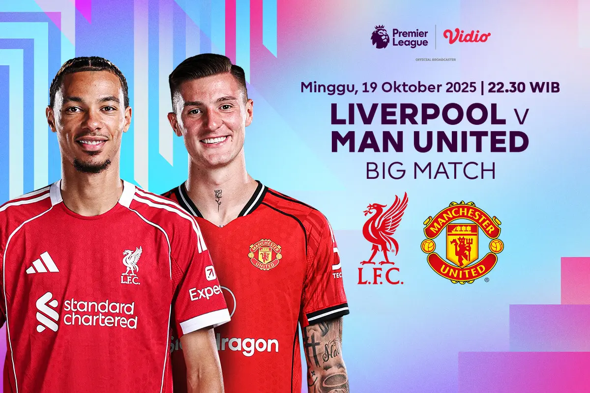 Saksikan Premier League Big Match Liverpool vs Man United di Vidio. (dok. vidio.com)