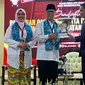 Pasangan bakal calon wali kota dan wakil wali kota Tangerang Selatan, Ruhamaben dan Shinta Wahyuni. (Foto: Liputan6.com/Pramita Tristiawati).