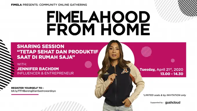 [FIMELA] Fimelahood From Home Bersama Jennifer Bachdim? Daftar di Sini!