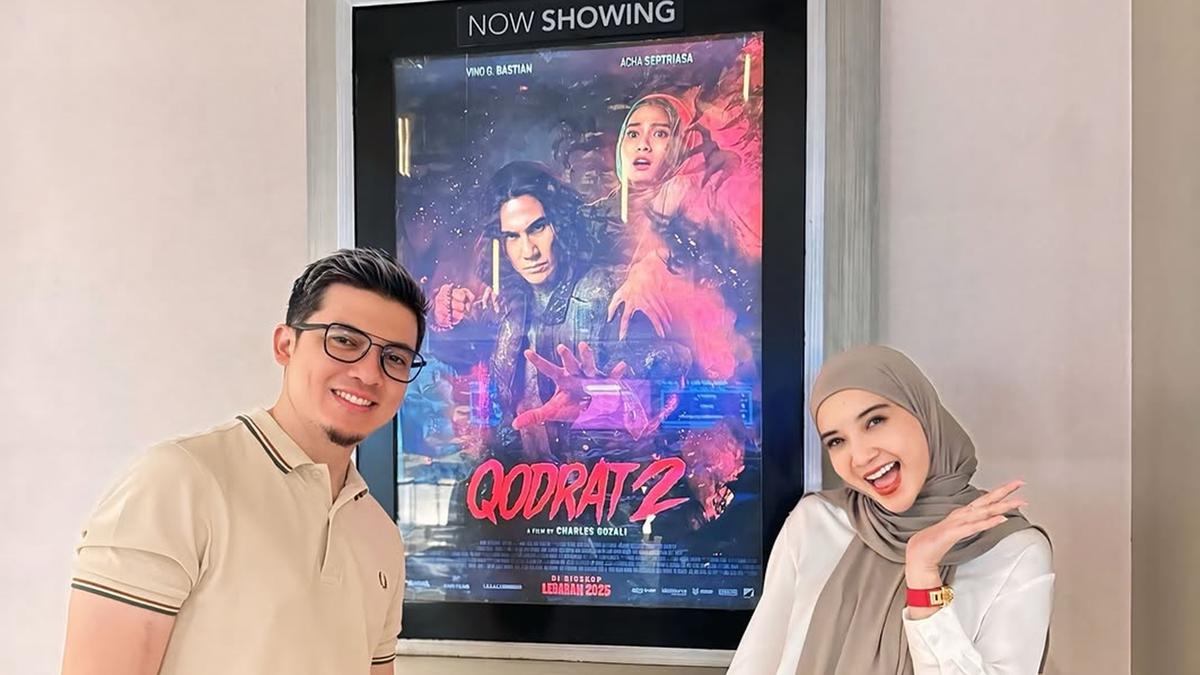 Momen Keseruan Zaskia Sungkar dan Irwansyah Nobar Film Acha Septriasa 'Qodrat 2'