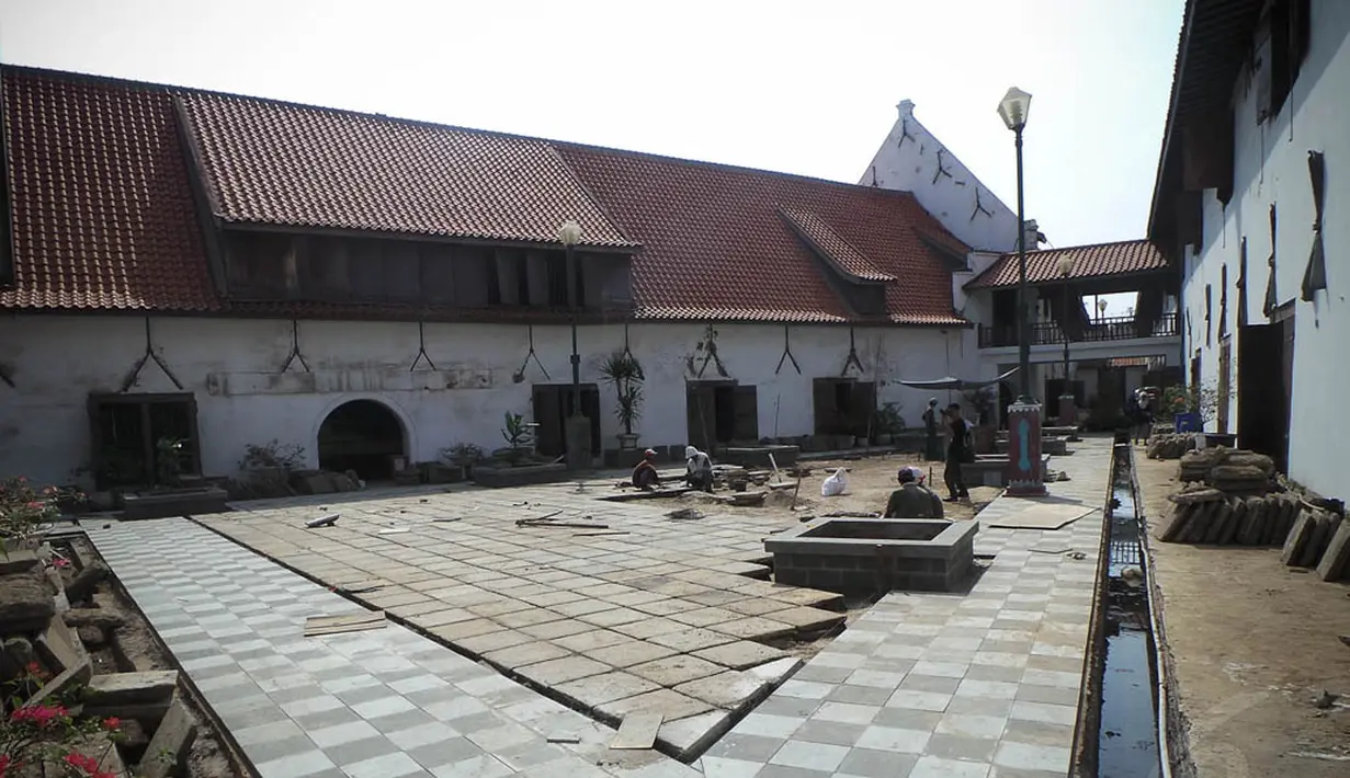 Renovasi museum yang terletak di Jalan Pasar Ikan, Penjaringan, Jakarta Utara ini sudah dilakukan 8 September 2014 kemarin, (9/9/14). (Liputan6.com/Faizal Fanani)