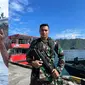 Potret gagah Aprilia Manganang saat pakai seragam dinas TNI. (Sumber: Instagram/manganang92)