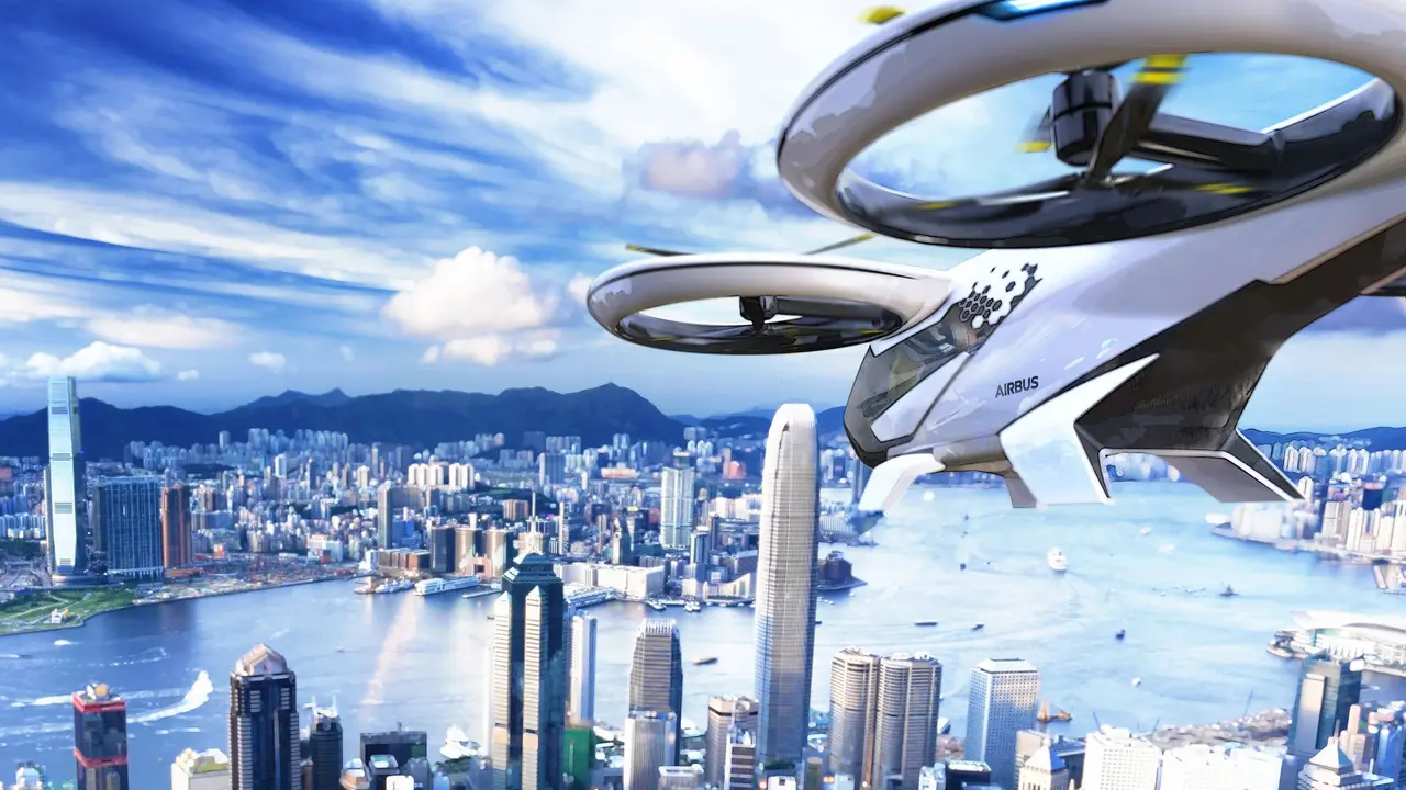 Airbus memamerkan inovasi terbaru yakni taksi terbang yang bernama eVTOL. (Foto: airbus.com)