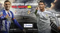 Deportivo La Caruna vs Real Madrid (Liputan6.com/Trie yas)