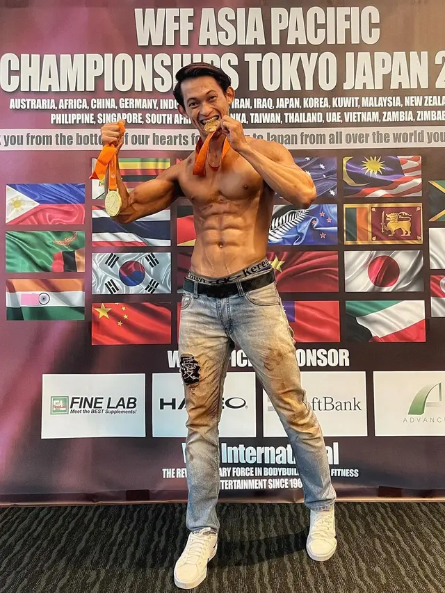 8 Potret Terbaru Irfan Sebaztian yang Kini Jadi Atlet Binaragawan, Ikut di Turnamen Jepang