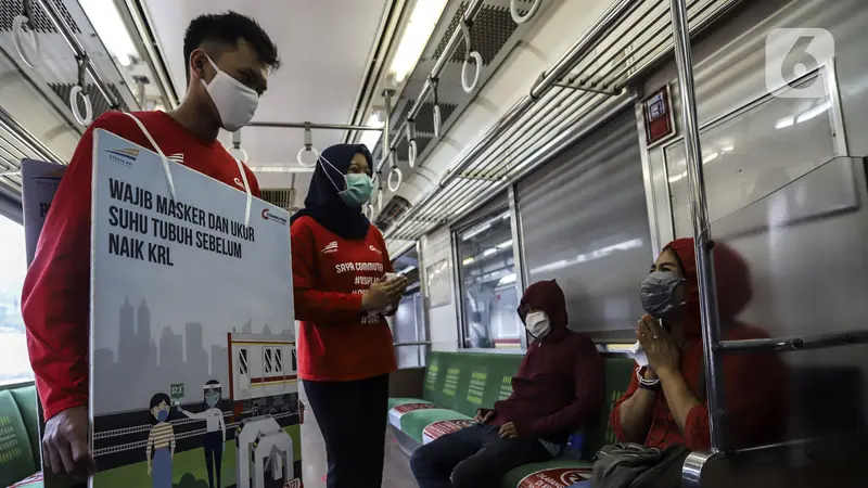 FOTO: Penerapan Protokol Kesehatan di Stasiun Jakarta Kota